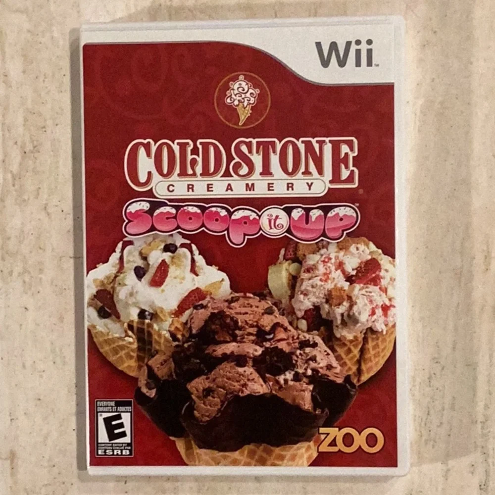 Cold Stone Creamery Scoop It Up Nintendo Wii Game CIB Tested